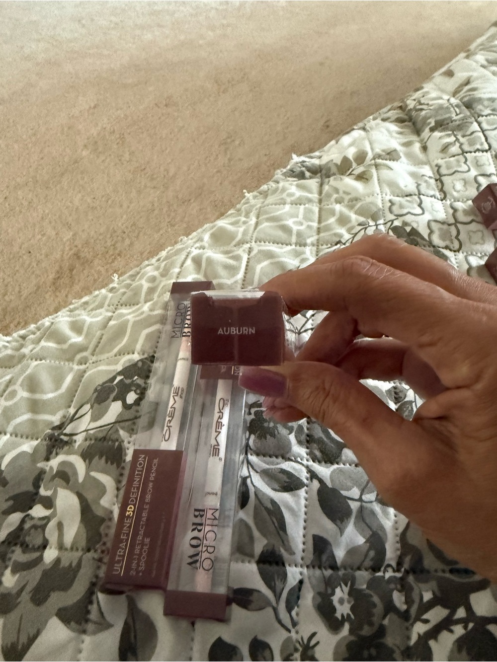 NIB Fluffy 3D Precision Micro Brow Shaping Pencil Spoolie - Auburn